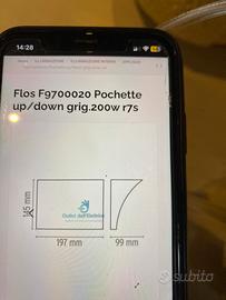 Numero 1 applique Flos modello Pochette up/down