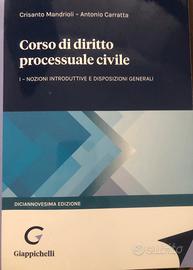 Libro Corso diritto processuale I Mandrioli