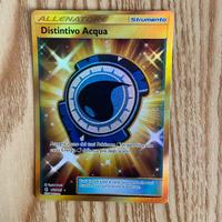 Carta pokemon distintivo acqua fuori serie 161/145