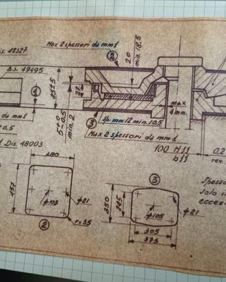quaderno tecnico d'epoca 