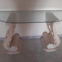 Consolle con cristallo