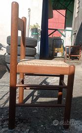 sedie legno impagliate