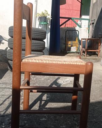 sedie legno impagliate