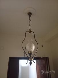 Lampadario in ottone