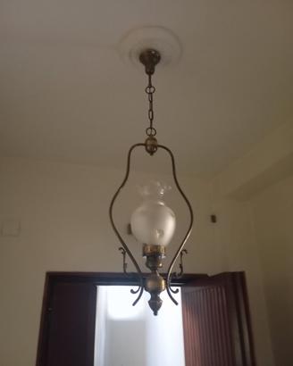 Lampadario in ottone