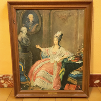 Quadro G. Dagotys Vintage Cornice Legno