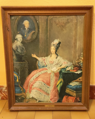 Quadro G. Dagotys Vintage Cornice Legno