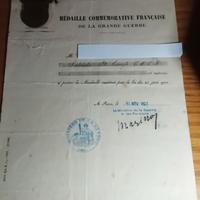 Onorificenza grande guerra + medaglie