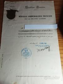 Onorificenza grande guerra + medaglie