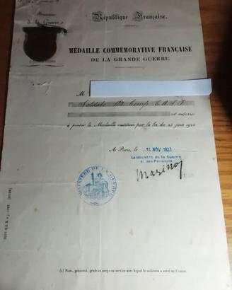 Onorificenza grande guerra + medaglie