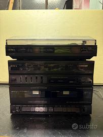 Stereo Vintage AIWA CX-550 + Giradischi PX-E550