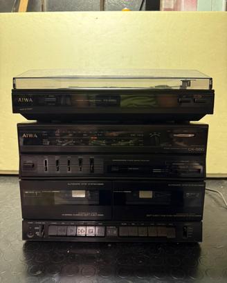 Stereo Vintage AIWA CX-550 + Giradischi PX-E550