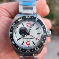 Orologio Vostok Komandirskie GMT Full Lume nuovo