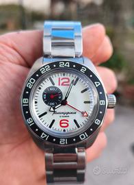 Orologio Vostok Komandirskie GMT Full Lume nuovo