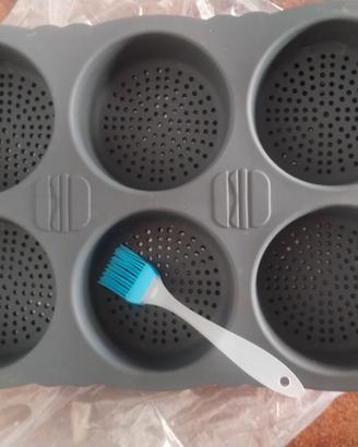 15 Stampo panini hamburger silicone antiaderente