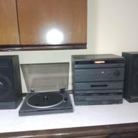 Hitachi Integrated Stereo Sound System + Casse,LP 