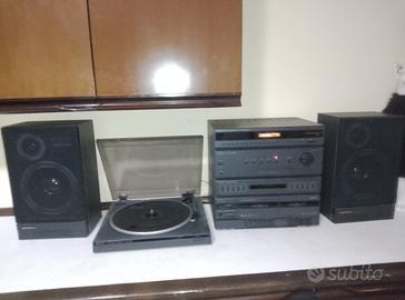 Hitachi Integrated Stereo Sound System + Casse,LP 