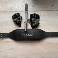 Cintura e guanti per pesi