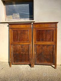 Letto matrimoniale antico in legno massello