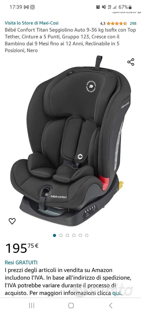 Bébé Confort Titan Seggiolino Auto 9-36 kg Isofix con Top Tether