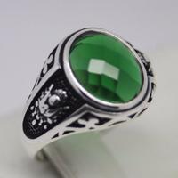 anello in Arg. 925 con smeraldo mis. 23,5