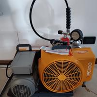 Compressore per bombole Bauer e due autorespirator