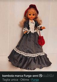bambola marca Furga-anni 70