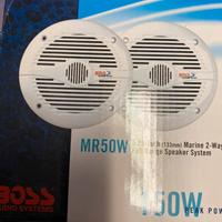 Altoparlanti boss marine bianche