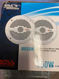 Altoparlanti boss marine bianche