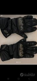 Guanti per moto in pelle con protezioni