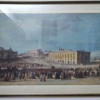 Quadro stampa Jean Houel (1780 ca.) Processione di