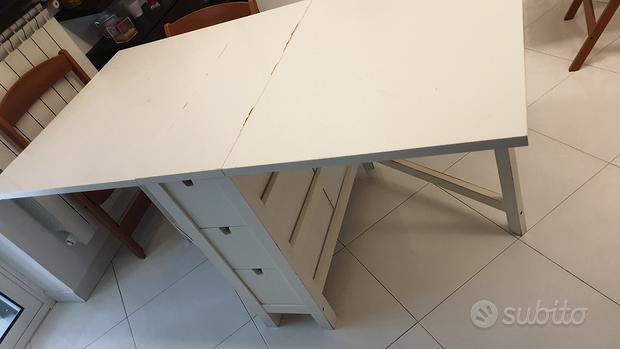 Tavolo Ikea a ribalta, bianco26/89/152x80 cm