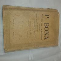 antico libro  musicale P.Bona anno 1942