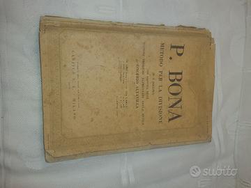 antico libro  musicale P.Bona anno 1942