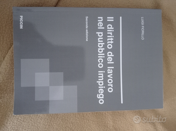 Il diritto del lavoro nel pubblico impiego Fiorill
