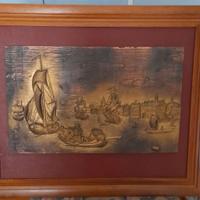 QUADRO RAFFIGURANTE VELIERO IN NAVIGAZIONE