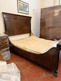 Antico letto stile Impero matrimoniale 1800