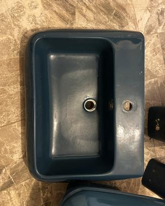 Set Sanitari blu notte vintage