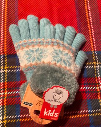 Guanti ragazza con pelliccia - Antonio Kids