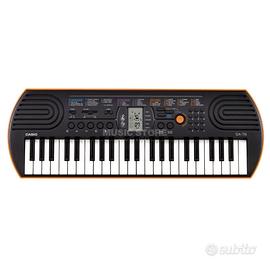 Pianola Casio SA 76 Red-Orange, con alimentatore.