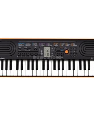 Pianola Casio SA 76 Red-Orange, con alimentatore.