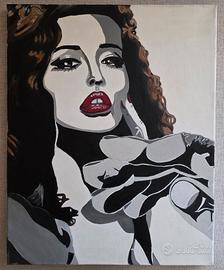 Dipinto pop art donna