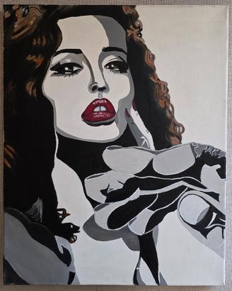 Dipinto pop art donna