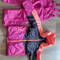 Giaca e pantalone per la neve da bambina 6/8 anni