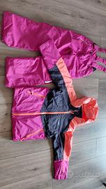 Giaca e pantalone per la neve da bambina 6/8 anni