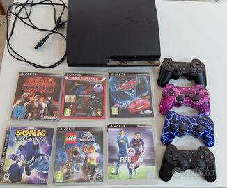 Ps3 + 6 giochi + 4 joystick