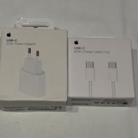 KIT Apple 20W USB-C + Cavo USB-C 1m 60W– NUOVI