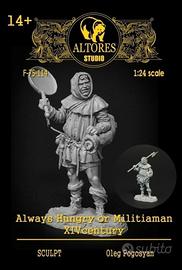Always hungry or militiaman medievale miniatura 75