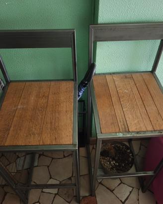 sgabelli vintage/industriale 