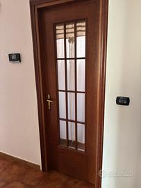 2 porte legno con vetrata